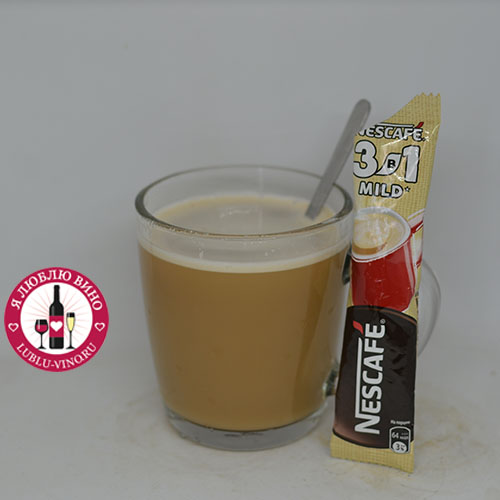 кофе Нескафе Мягкий (Nescafe Mild) 3 в 1 в пакетиках